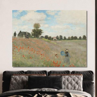 Campo Di Papaveri Claude Monet mnt163 quadro stampato su tela