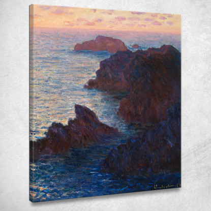 Rocce A Belle-Île Port-Domois Claude Monet mnt164 quadro stampato su tela