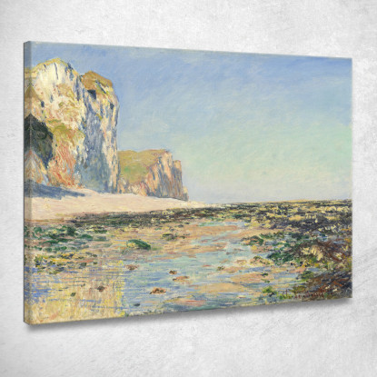 Spiaggia E Scogliere Di Pourville Al Mattino Claude Monet mnt165 quadro stampato su tela