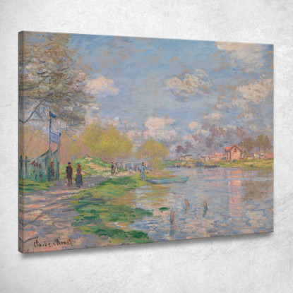 Primavera Dalla Senna Claude Monet mnt167 quadro stampato su tela