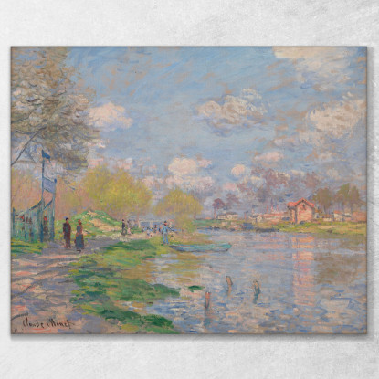 Primavera Dalla Senna Claude Monet mnt167 quadro stampato su tela