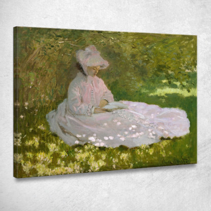 Primavera Claude Monet mnt168 quadro stampato su tela