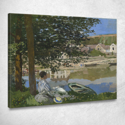 Sulla Riva Della Senna Bennecourt Claude Monet mnt169 quadro stampato su tela