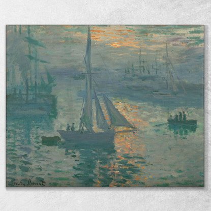 Alba Marina Claude Monet mnt170 quadro stampato su tela