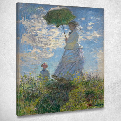 Donna Con Parasole - Madame Claude Monet mnt177 quadro stampato su tela