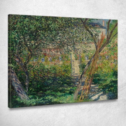 Il Giardino Di Vétheuil Claude Monet mnt182 quadro stampato su tela