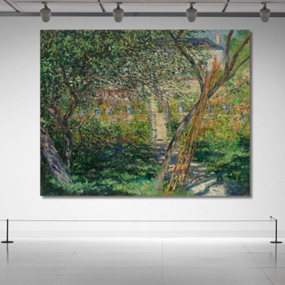 Il Giardino Di Vétheuil Claude Monet mnt182 quadro stampato su tela