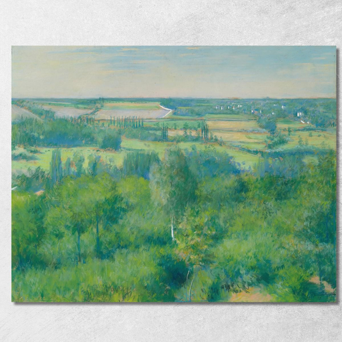La Valle Dello Yerres Gustave Caillebotte gcl10 quadro stampato su tela