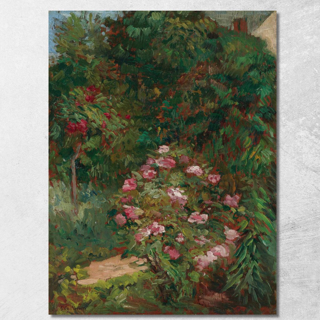 Giardino Aiuola Di Petit Gennevilliers Gustave Caillebotte gcl19 quadro stampato su tela