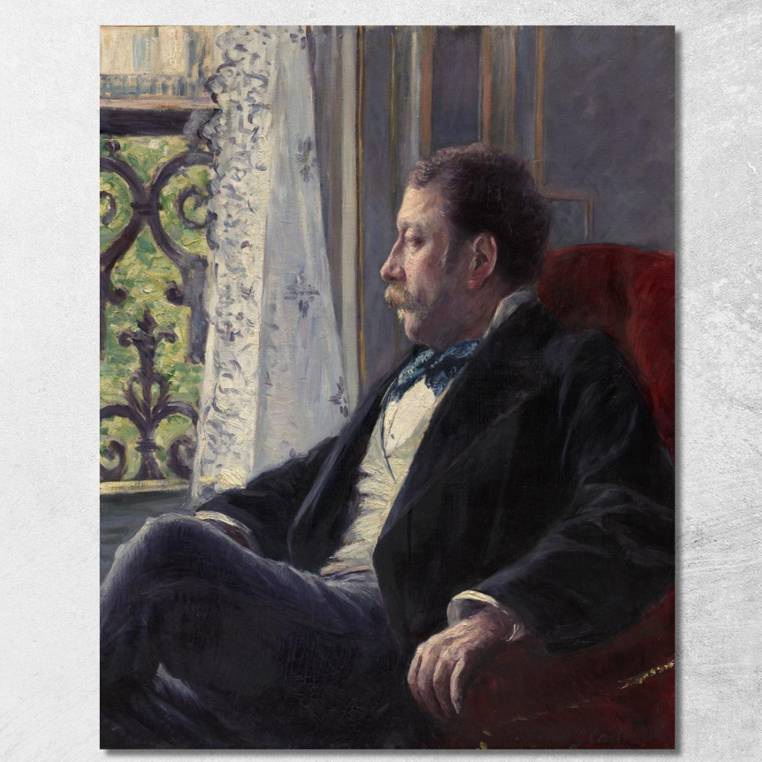 Ritratto Di Un Uomo Gustave Caillebotte gcl23 quadro stampato su tela