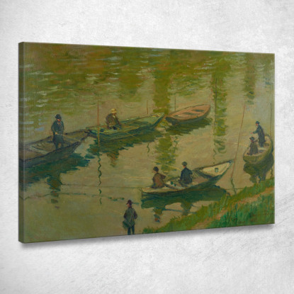 Pescatori Sulla Senna Vicino A Poissy Pescatori Sulla Senna Vicino A Poissy Claude Monet mnt186 quadro stampato su tela