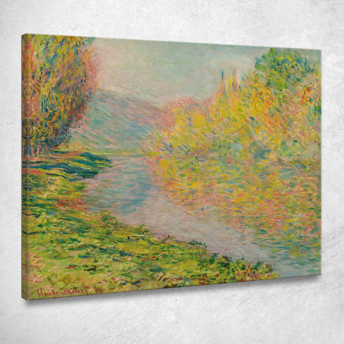 Autunno A Jeufosse Claude Monet mnt189 quadro stampato su tela