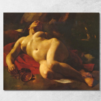 La Baccante Gustave Courbet cg26 quadro stampato su tela