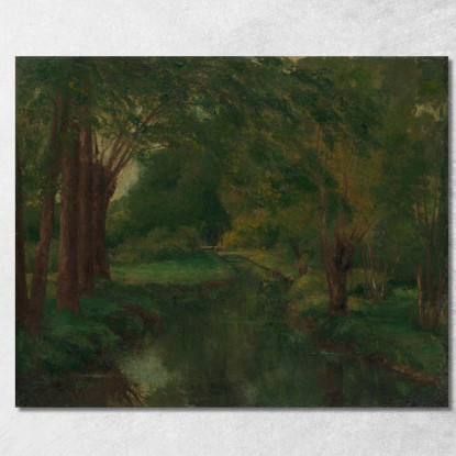 Un Ruscello In Una Radura Gustave Courbet cg27 quadro stampato su tela