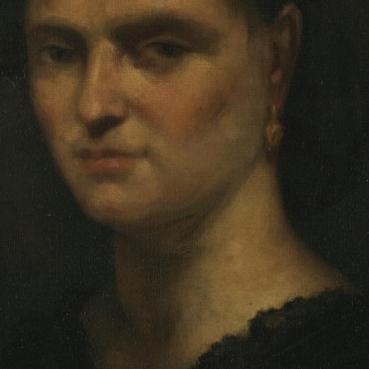 Ritratto Di Signora Gustave Courbet cg42 quadro stampato su tela