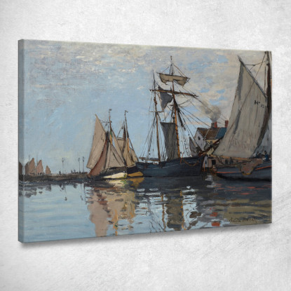 Barche Nel Porto Di Honfleur Claude Monet mnt194 quadro stampato su tela