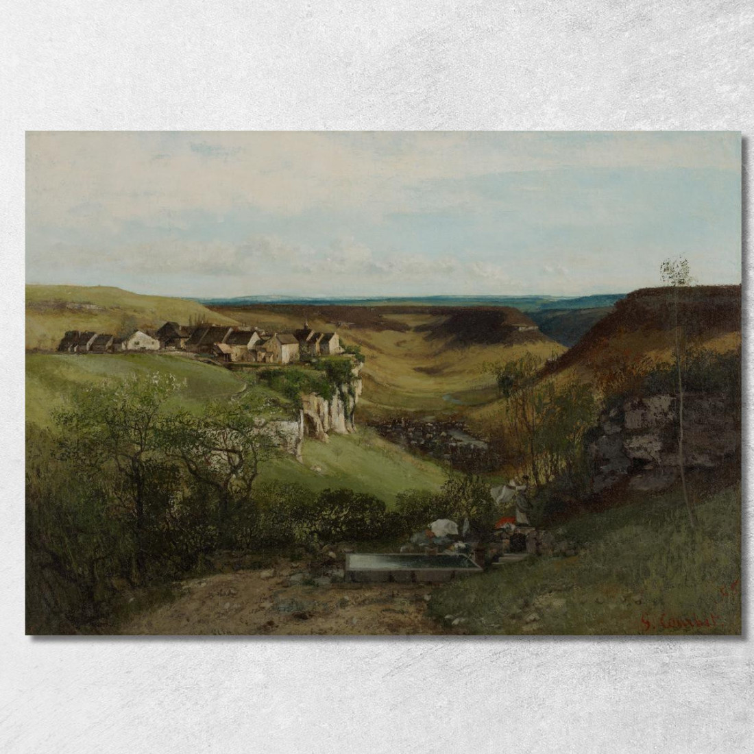 Castello Di Ornans Gustave Courbet cg56 quadro stampato su tela