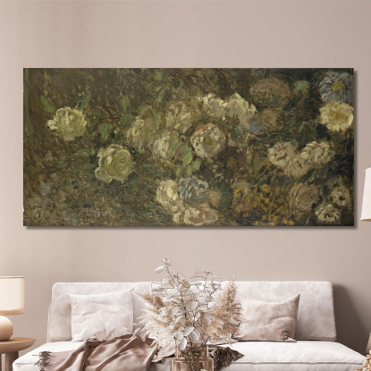 Fiori Claude Monet mnt196 quadro stampato su tela