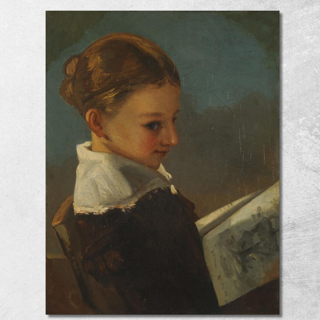 Giulietta Courbet All'Età Di Dieci Anni Gustave Courbet cg81 quadro stampato su tela
