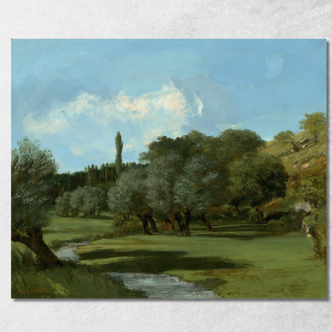 La Bretonnerie Nel Dipartimento Dell'Indre Gustave Courbet cg82 quadro stampato su tela