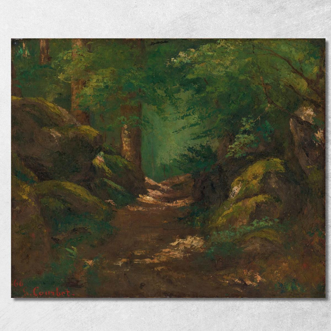 La Radura 2 Gustave Courbet cg83 quadro stampato su tela
