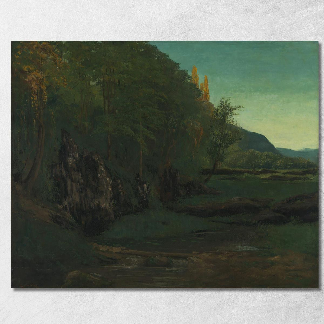 Paesaggio Dal Giura Gustave Courbet cg91 quadro stampato su tela