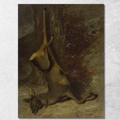 Il Capriolo Gustave Courbet cg97 quadro stampato su tela