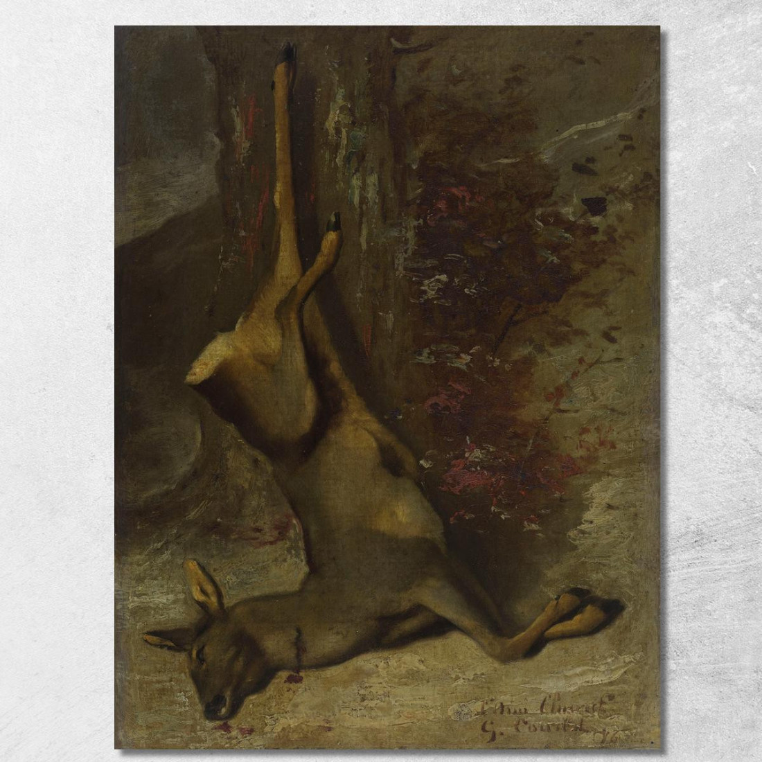 Il Capriolo Gustave Courbet cg97 quadro stampato su tela