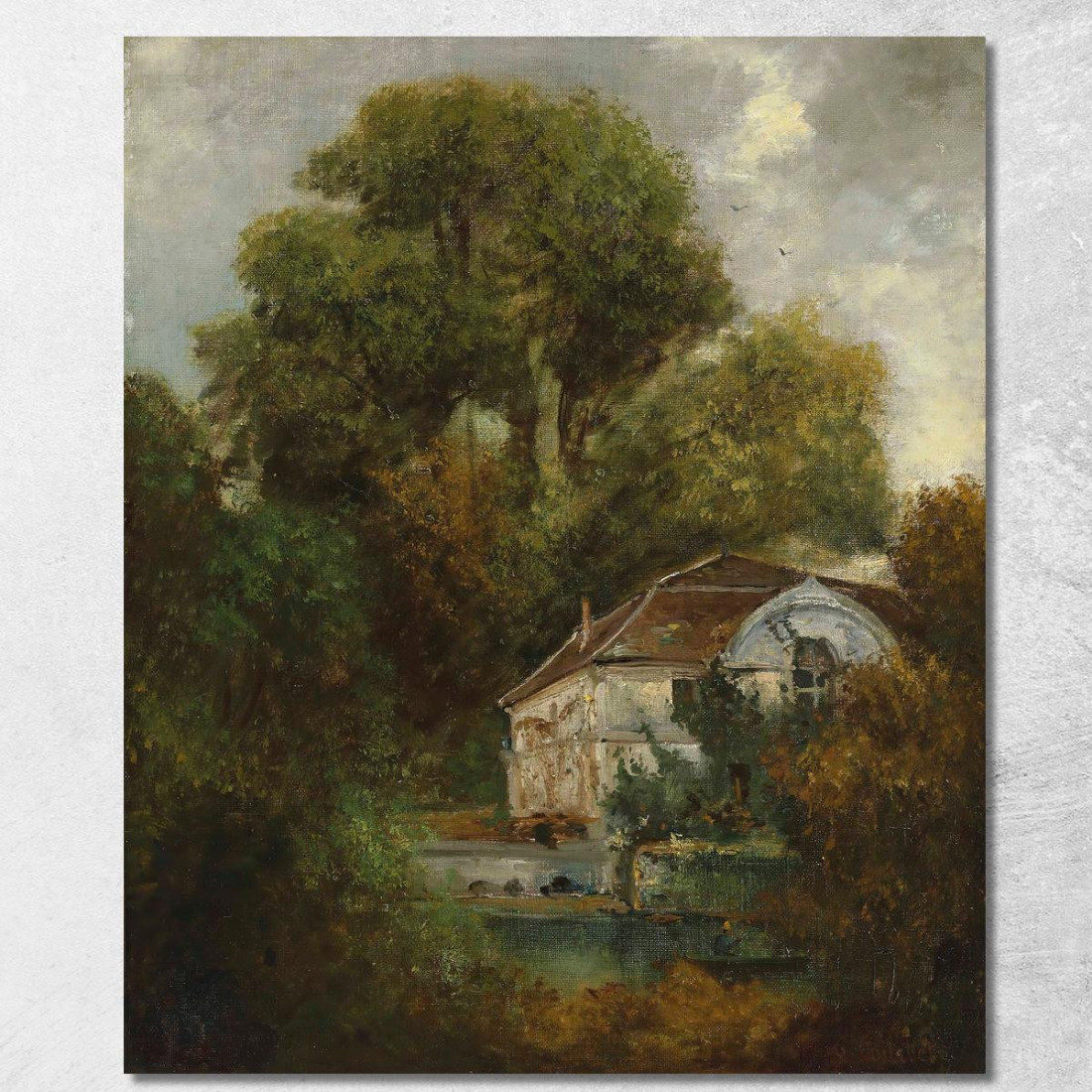 Il Castello Di Beaulieu Vicino A Losanna Gustave Courbet cg98 quadro stampato su tela