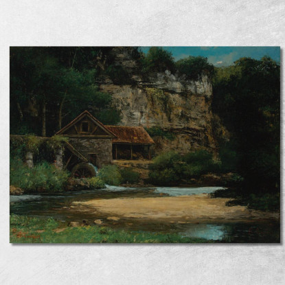 Il Mulino Gustave Courbet cg101 quadro stampato su tela