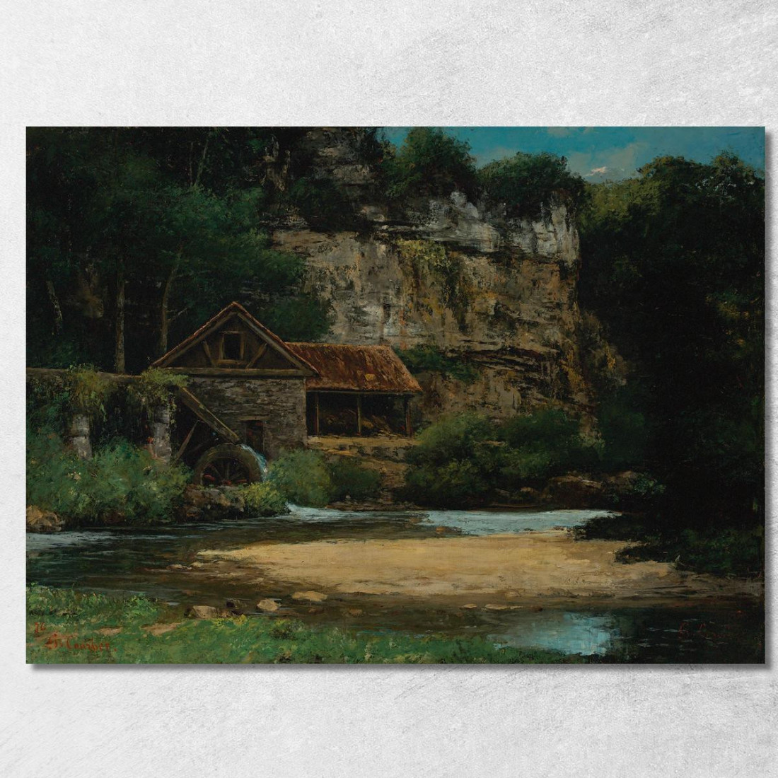 Il Mulino Gustave Courbet cg101 quadro stampato su tela