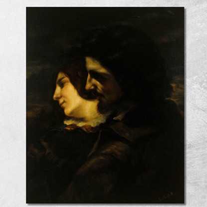 Innamorati In Campagna Gustave Courbet cg103 quadro stampato su tela