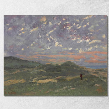 Le Dune Di Deauville Gustave Courbet cg106 quadro stampato su tela