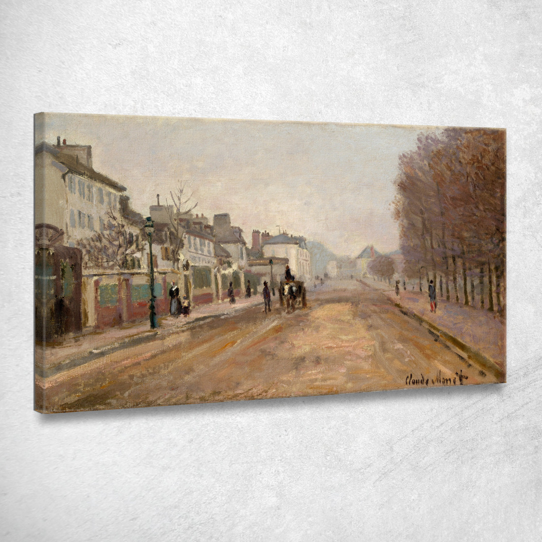 Boulevard Héloise Argenteuil Claude Monet mnt201 quadro stampato su tela