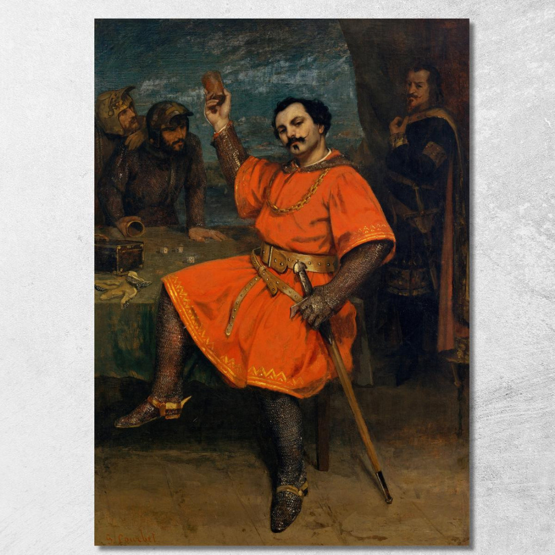 Luigi Gueymard Gustave Courbet cg109 quadro stampato su tela