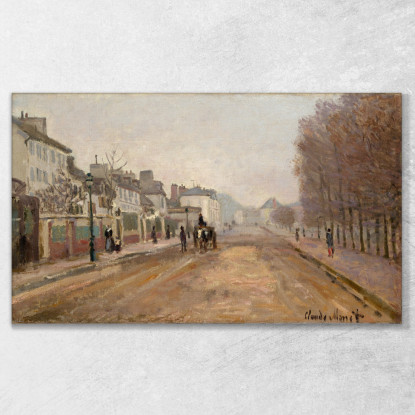 Boulevard Héloise Argenteuil Claude Monet mnt201 quadro stampato su tela