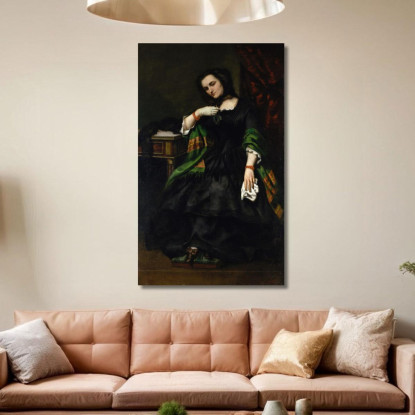 Madame Auguste Cuoq Mathilde Desportes Gustave Courbet cg111 quadro stampato su tela