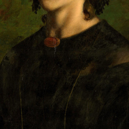 Madame Frederic Breyer Fanny Hélène Van Bruyssel Gustave Courbet cg112 quadro stampato su tela