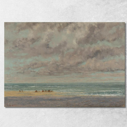 Marine Les Équleurs Gustave Courbet cg114 quadro stampato su tela