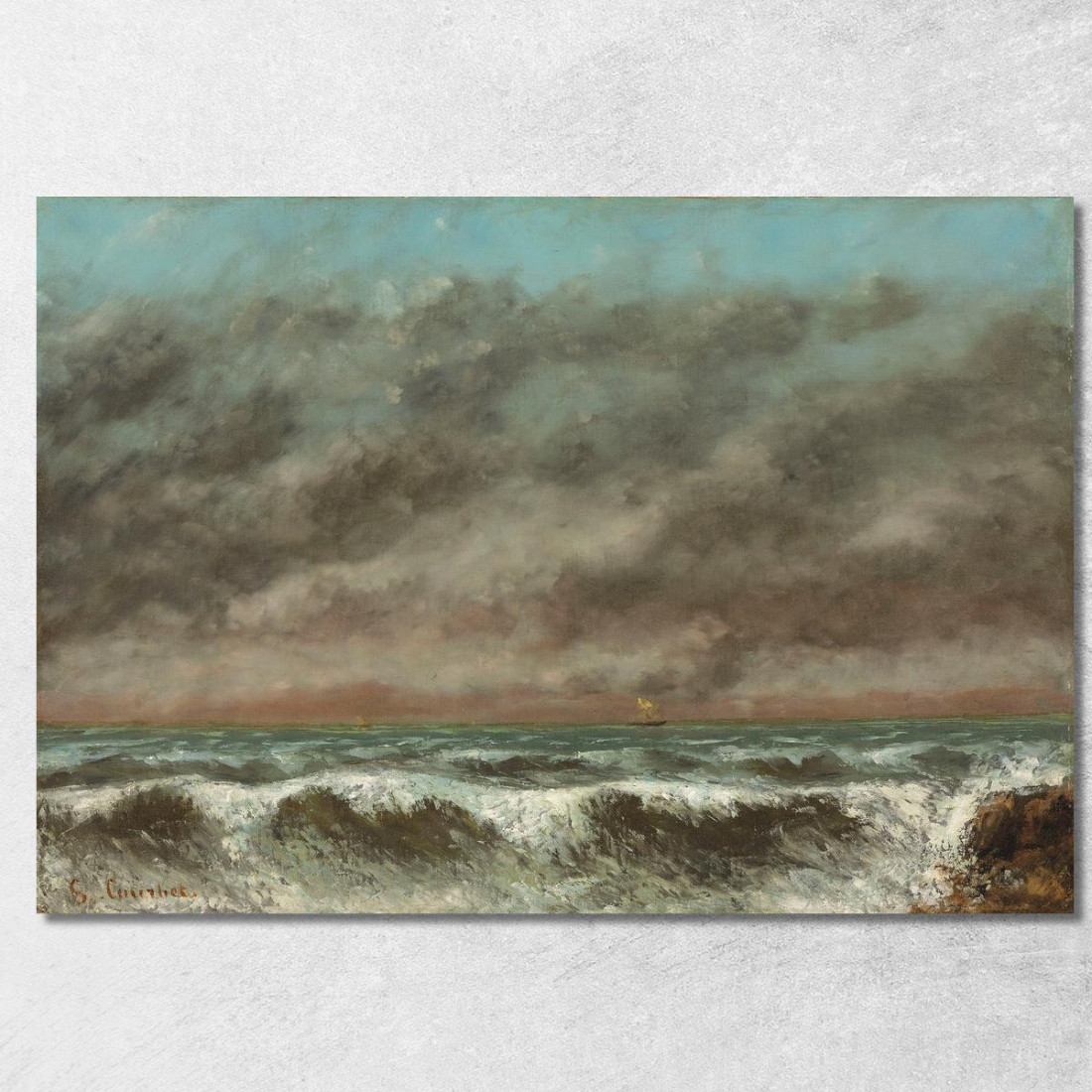 Marino Gustave Courbet cg115 quadro stampato su tela