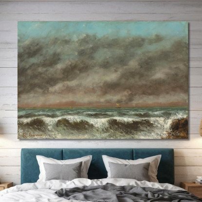 Marino Gustave Courbet cg115 quadro stampato su tela