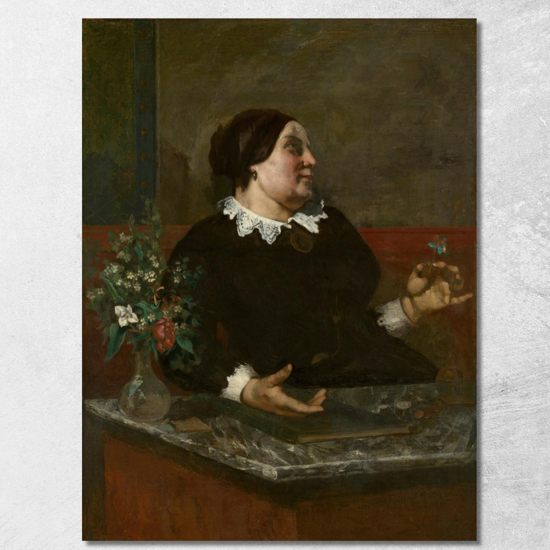 Madre Gregoire Gustave Courbet cg118 quadro stampato su tela