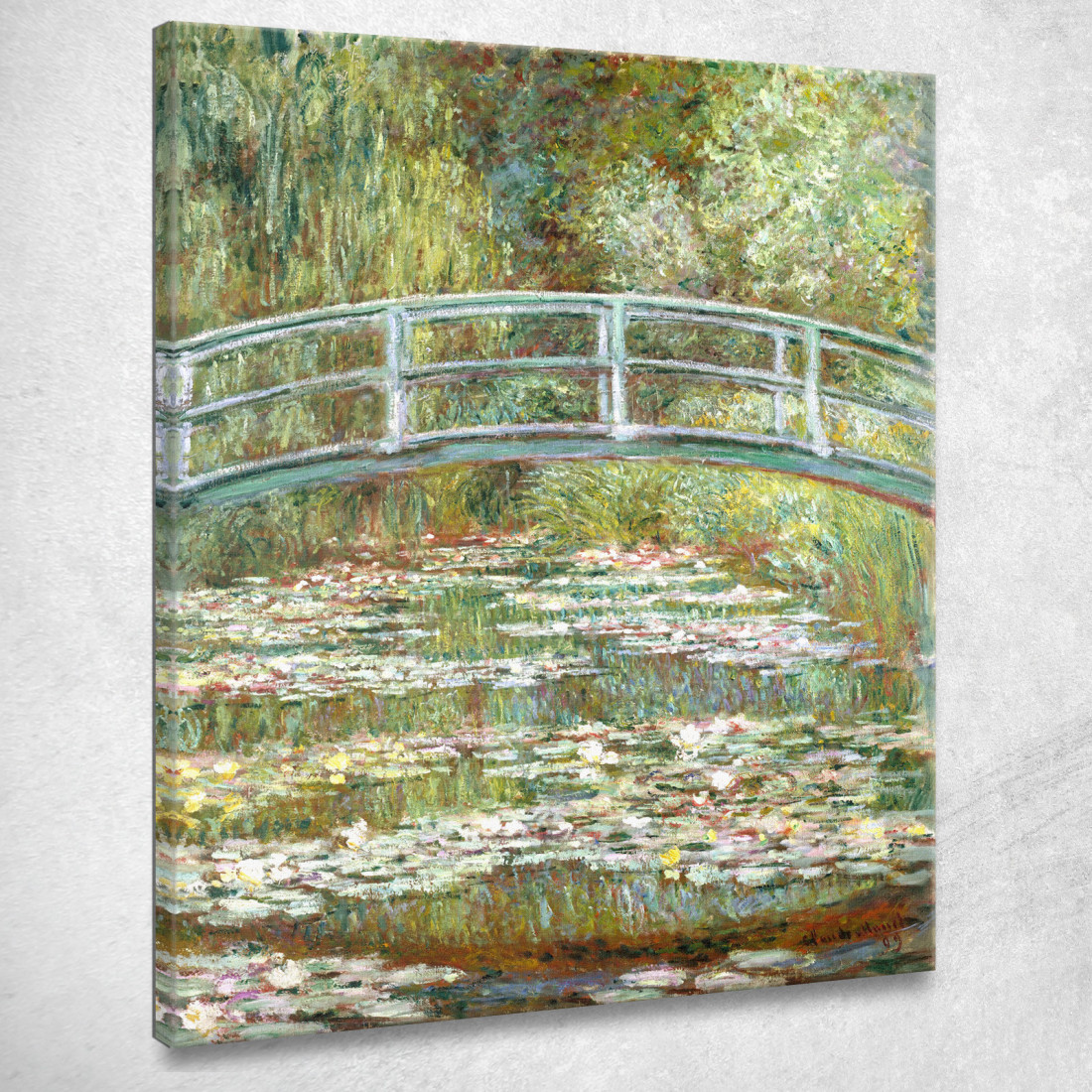 Ponte Sopra Uno Stagno Di Ninfee Claude Monet mnt203 quadro stampato su tela