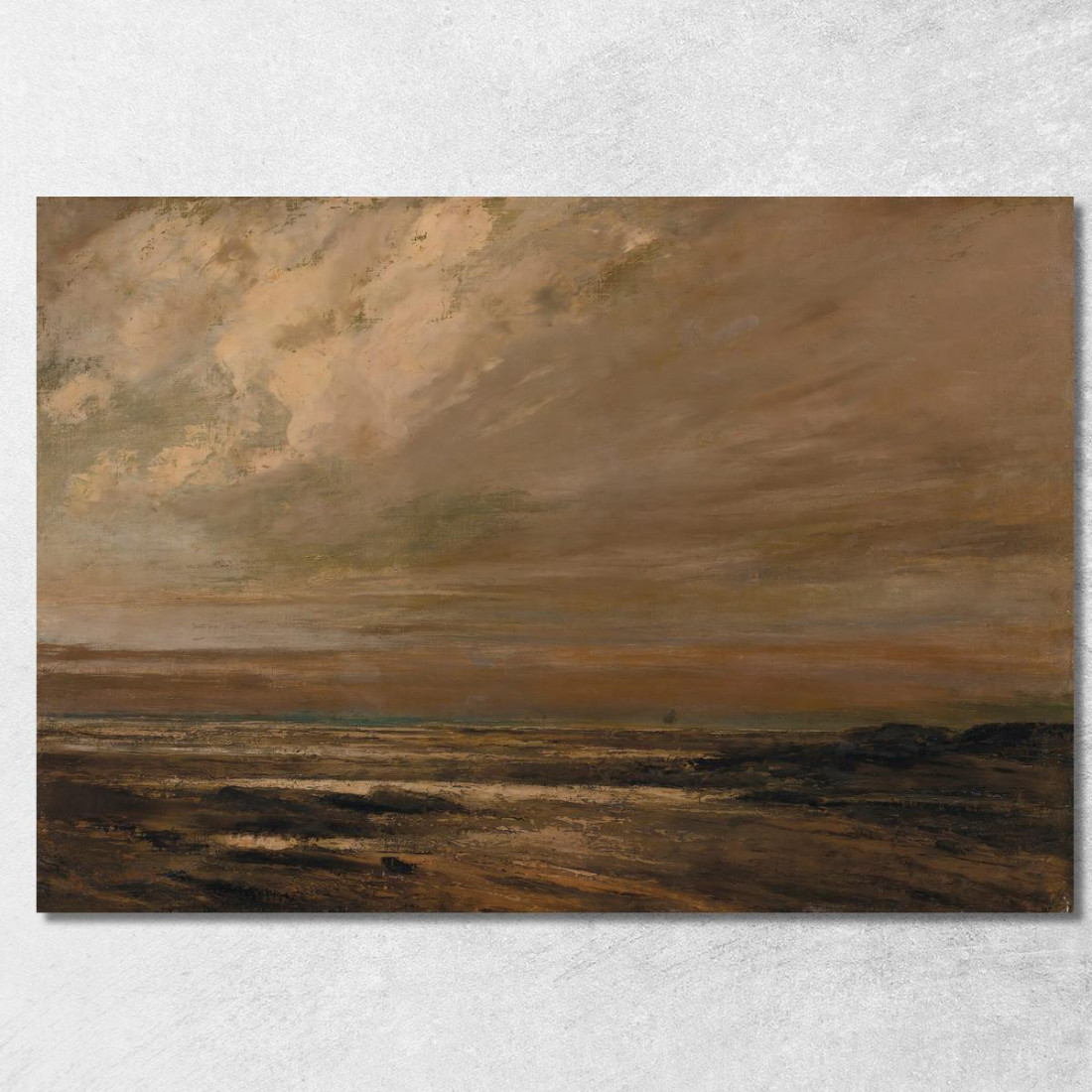 Vista Sul Mare Intorno A Trouville Gustave Courbet cg127 quadro stampato su tela