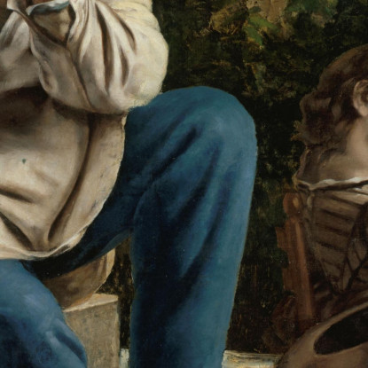 Pierre-Joseph Proudhon E I Suoi Figli Gustave Courbet cg128 quadro stampato su tela
