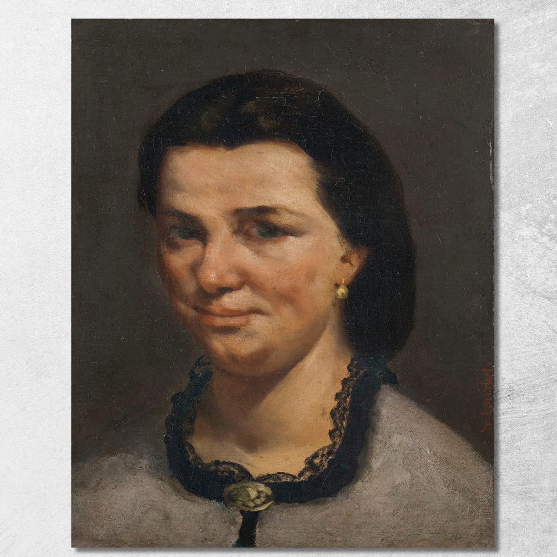 Ritratto Di Donna 2 Gustave Courbet cg131 quadro stampato su tela