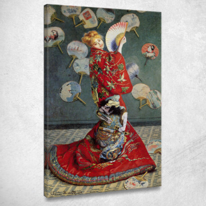 Camille Monet In Costume Giapponese Claude Monet mnt204 quadro stampato su tela