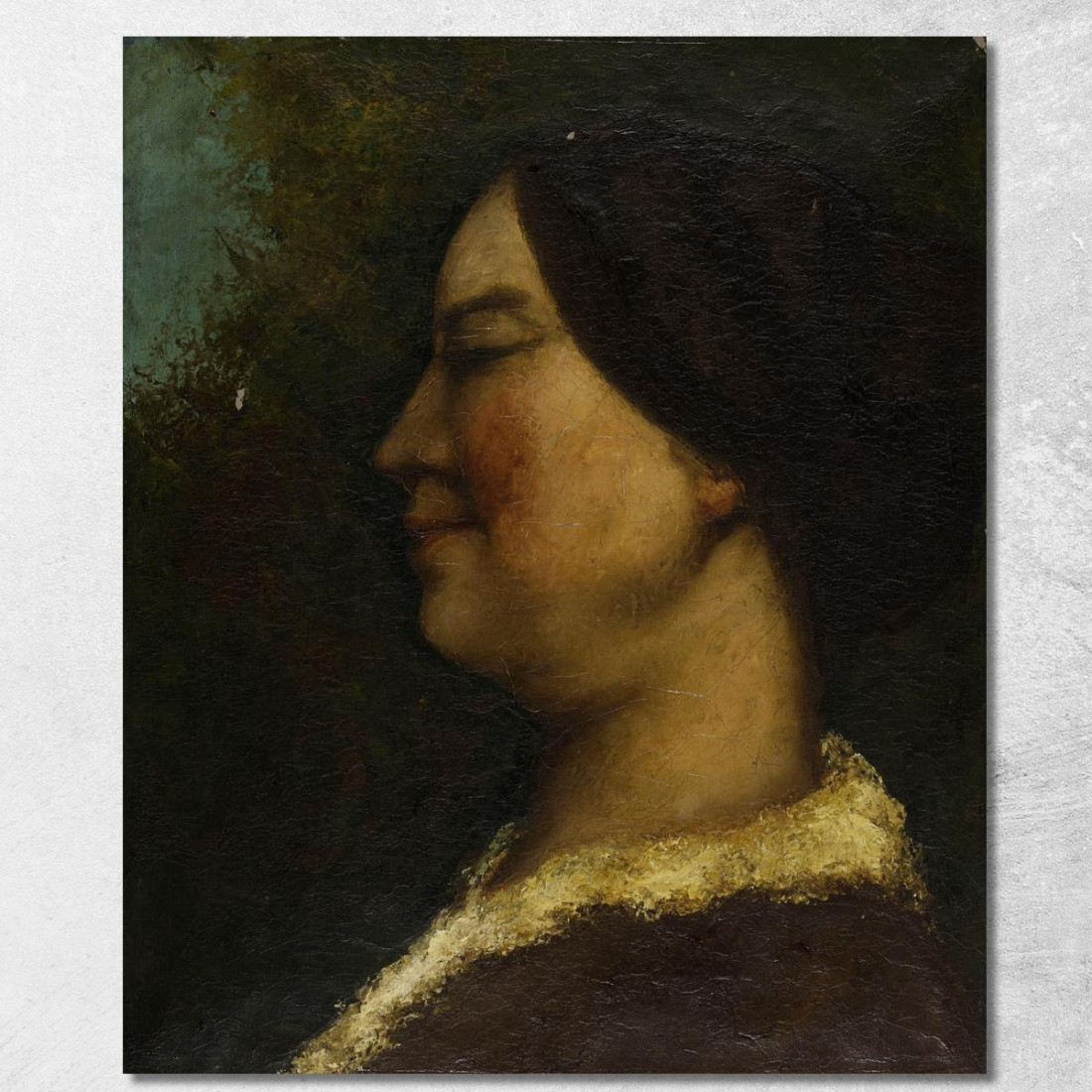 Ritratto Di Una Donna Gustave Courbet cg132 quadro stampato su tela