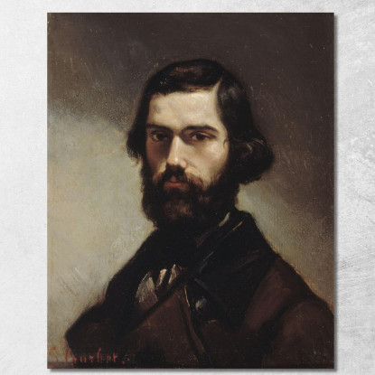 Ritratto Di Jules Valles Gustave Courbet cg133 quadro stampato su tela