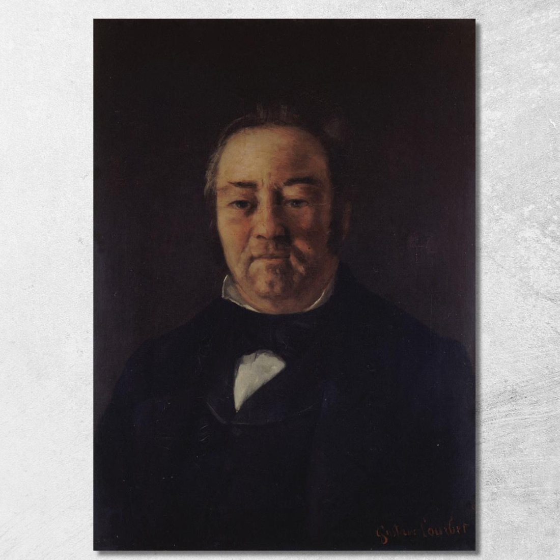 Ritratto Del Signor Corbinaud Gustave Courbet cg135 quadro stampato su tela